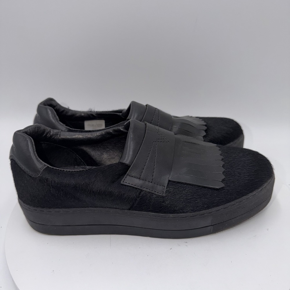 Diesel S-Andyes Black Platform Slip On Kiltie Loafer Grunge Punk Women's 9 EU 40 - Picture 2 of 8